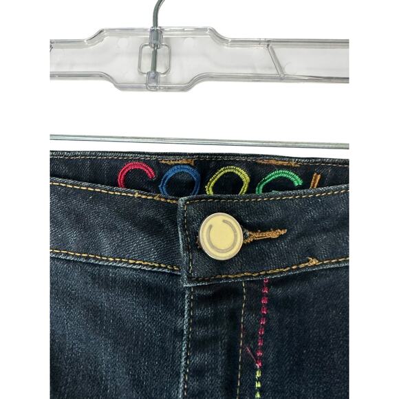 Coogi Women's Jeans Dark Wash Straight Leg Streetwear Stitched‎ Size 17/18 - Picture 5 of 12